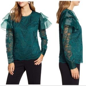 RACHEL PARCELL | LACE COTTAGECORE BLOUSE